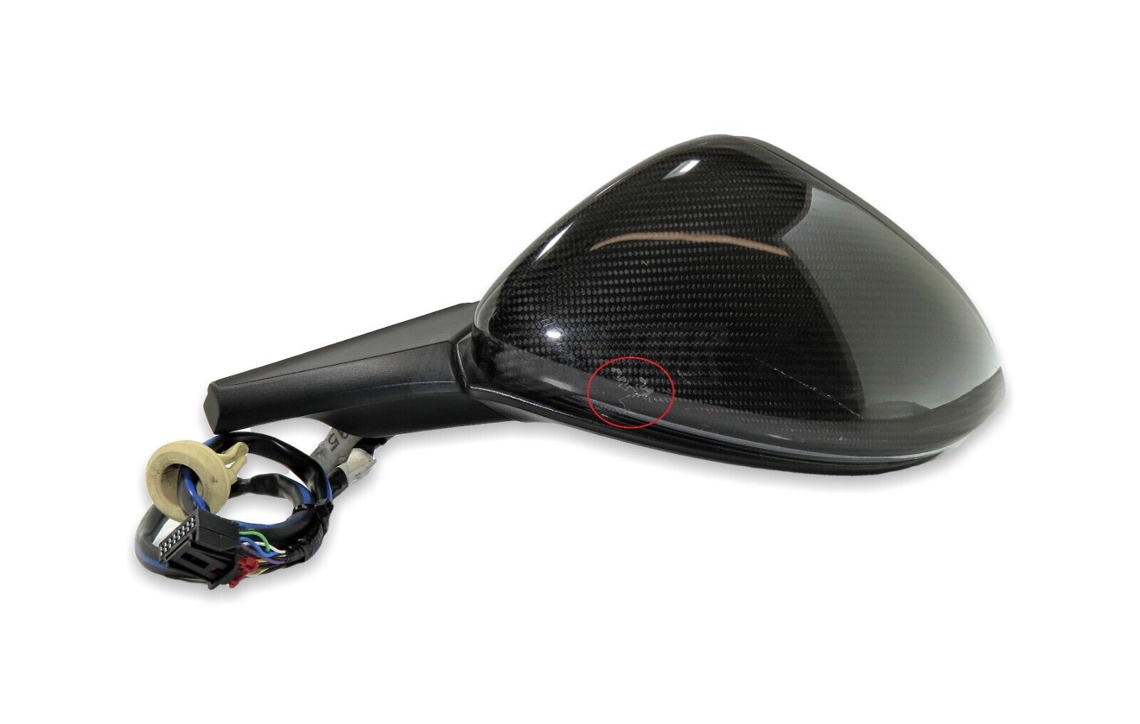 VW Golf Mk77.5 Genuine Left Side Electric Fold Heated Door Wing Mirror Carbon Auto Parts