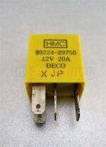 Kia Hyundai Multi-Use Yellow Relay HMC Deco 95224-29750 12V 20A (4-Pin) - Image 3