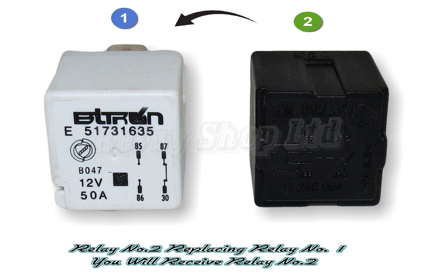 Fiat Alfa Lancia (07-18) 4-Pin (Replacement) Relay E 51731635 Omron B047 12V 50A Main Image Fiat Alfa Lancia (07-18) 4-Pin (Replacement) Relay E 51731635 Omron B047 12V 50A - Image 1
