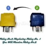 BMW Heated Rear Window K13 5-Pin Yellow (Repacement) Relay 61361389105