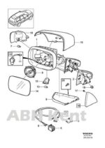 T1-Volvo XC90 XC70 S80 (05-17) Outside Temperature Sensor Under Mirror 30674546 - Image 10
