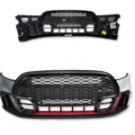 Mini Mini JCW F56 F57 LCi2 Complete Front Bumper Prime Red Nanuq White 4 PDC