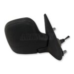 Citroen Berlingo Peugeot Partner 96-08 Right Side Manual Door Mirror Matte Black