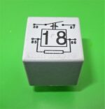 444-Audi VW Silver-18 Multi-Use 4-Pin Relay 191937503 WLO France 22204007 40A - Image 4