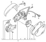 VW Passat CC (12-13) Eos & Scirocco (09-13) Left Side Heated Door Mirror Glass - Image 11