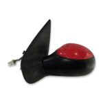 Peugeot 206 Hatchback (98-02) Left Side Electric Heated Door Mirror Solid Red