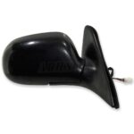 Toyota Corolla E10  (9 - 97) Right Side Electric Door Mirror Matte Black 3-Wires