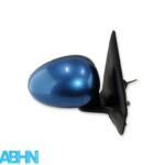 Rover 25 MG-ZR (1999 - 2005) Right Side Manual Adjustable Wing Mirror Met Blue