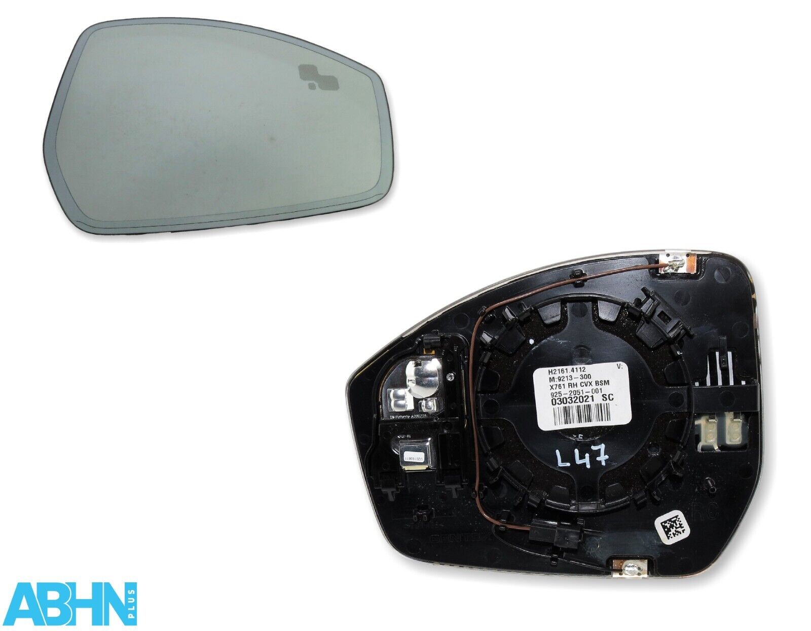 Range Rover Evoque L551 Velar Right Side CVX Auto Dimming Door Mirror Glass+ BSM Main Image Range Rover Evoque L551 Velar Right Side CVX Auto Dimming Door Mirror Glass+ BSM - Image 1