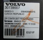 30739007 Volvo V50 Front Left High RHD Window Regulator Control Module 04W33-3 - Image 7