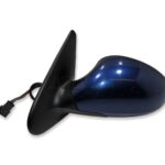 Seat Leon 1M1 1M Facelift (02-06) Left Side Power Folding Door Mirror Met Blue