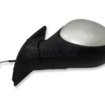 Citroen C3 MK1 (2002-2008) 5-Door Left Side Electric Door Mirror Silver 3-Wires