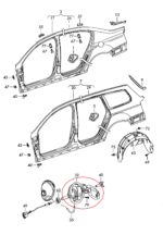 VW Passat B6 3C5 (05-10) Saloon Fuel Fill-In Flap Cover 3C5809857 Light Grey - Image 6