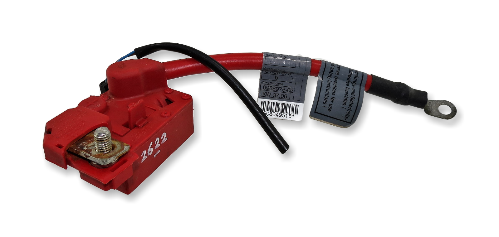 Genuine BMW E87 E81 (04-12) Positive Battery Cable Plus Pole 6988975 61136982227 Main Image Genuine BMW E87 E81 (04-12) Positive Battery Cable Plus Pole 6988975 61136982227 - Image 1