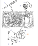 Genuine Saab 9-Pin Glow Plug Controller Relay 55203394 (4-Cyl.) Bosch 0281003043 - Image 2