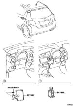 Toyota Yaris Receiver Assy Tire Presure Monitor Module 89760-0D070 MB158400-3531 - Image 2