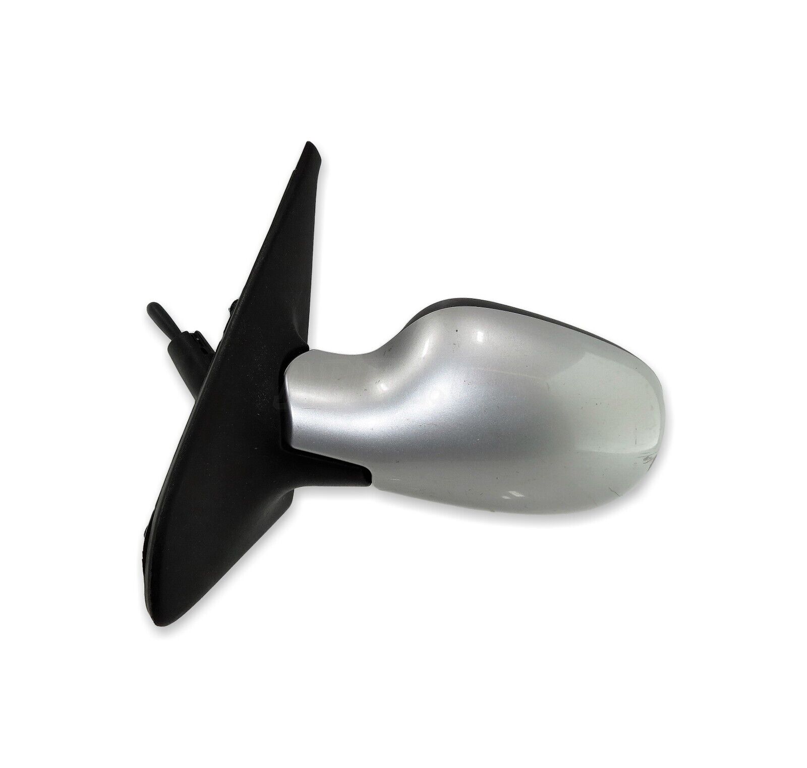 Renault Clio-II MK2 2001-2006 Left Side Manual Adjustable Door Mirror Met Silver Main Image Renault Clio-II MK2 2001-2006 Left Side Manual Adjustable Door Mirror Met Silver - Image 1