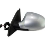 VW Passat B6 3C2 3C5 05-11 Left Side Electric Heated Door Mirror Metallic Silver