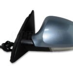 VW Passat B6 3C2 3C5 (05-11) Left Side Electric Heated Door Mirror Grey-Blue