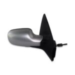 Renault Megane-II 02-09 Right Side Manual Adjustable Door Mirror Metallic Silver
