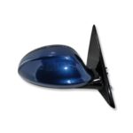 BMW 3 Series E90 E91 05-08 Right Side Electric Heated Door Mirror Met Blue+Gloss