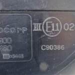 Rover 25 45 75, MG ZR ZT ZS Right Side Door Mirror Cover Metallic Royal Blue JFM