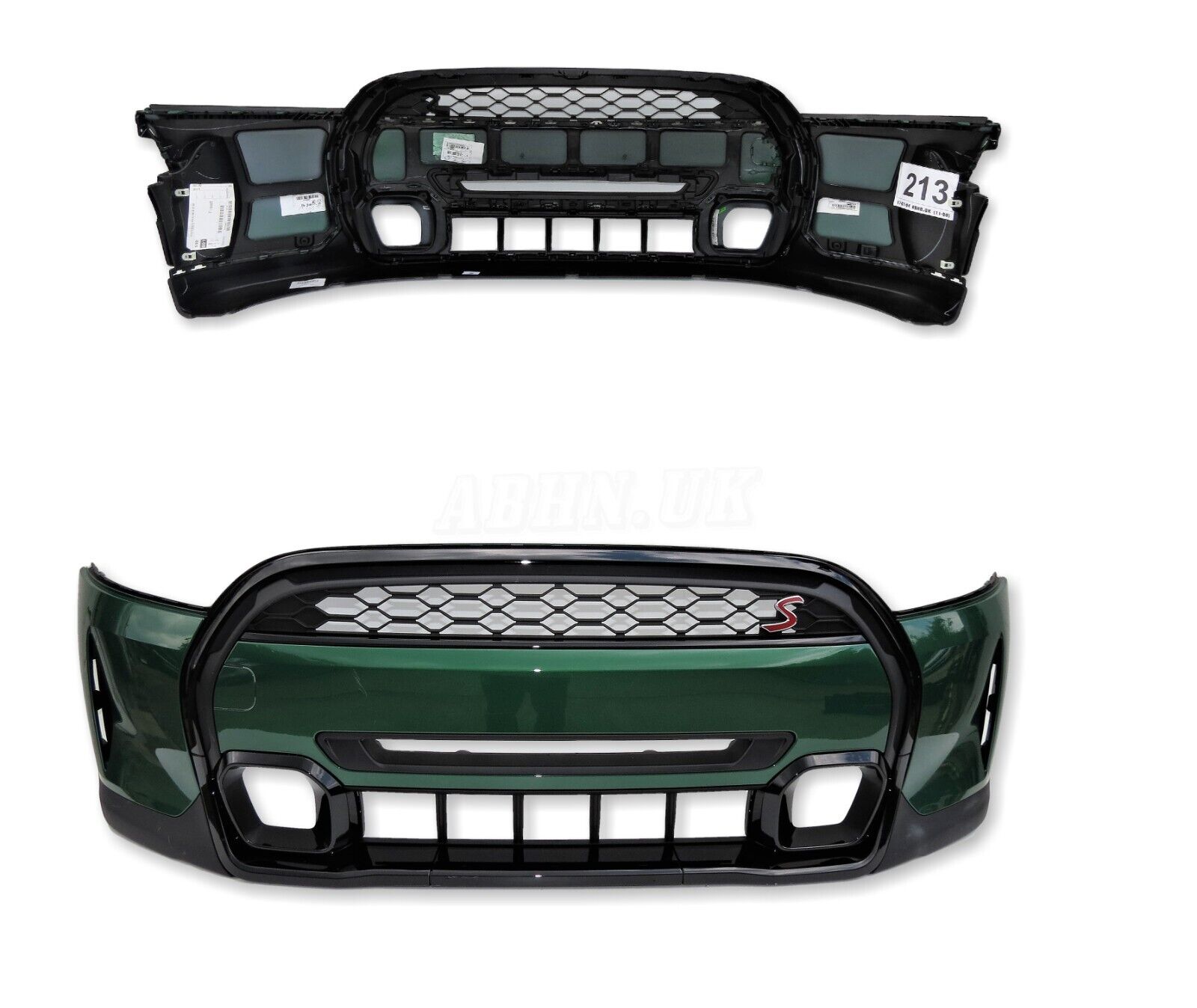 Mini Mini Cooper S Sport F56 F57 LCi2 Complete Front Bumper British Racing Green Main Image Mini Mini Cooper S Sport F56 F57 LCi2 Complete Front Bumper British Racing Green - Image 1
