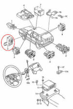 VW Golf-3 Sharan Polo Vento Door Mirror Switch (92-99) 1H2959565 (8 PIN) - Image 9