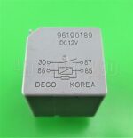 Daewoo Suzuki Chevrolet Multi-Purpose Grey Relay 96190189 4-Pin DECO Korea - Image 3