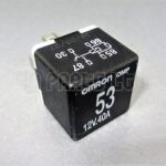 VW Audi Seat Skoda 4 PIN Black Relay (No: 53) 141951253B Bitron 12V 40A