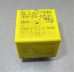 36-Renault Clio Scenic Laguna Megane 03532 5-Pin Yellow Relay 7700844253 12V 40A - Image 4