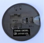 Saab 9-3 YS3F /2002-2012 Saloon & Convertible Fill-in Fuel Flap Cover Met Grey - Image 3