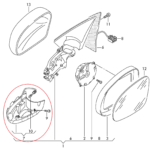 Fits Skoda Yeti 5L (11-16) Left Side On Mirror Turn Signal/ Indicator 5N0949101B - Image 2
