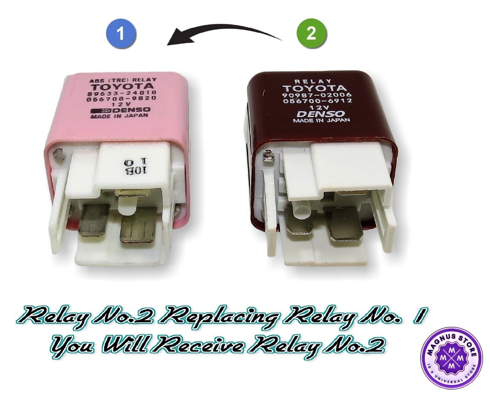 Toyota/ Lexus 4-Pin ABS (TRC) (Replacement) Relay 89633-24010 Denso 056700-9820 Main Image Toyota/ Lexus 4-Pin ABS (TRC) (Replacement) Relay 89633-24010 Denso 056700-9820 - Image 1