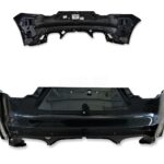 Jaguar F-Type MY21 (21-22) Rear Bare Bumper with Valance V8 Gloss Aintree Green