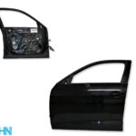 Audi A1 MK2 GBA 2018-2023 Genuine Front Left Side Bare Door Panel Met Black