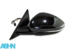 Jaguar F-Type X152 Left Side Electric Door Wing Mirror Manual Fold Met Black