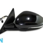 Jaguar F-Type X152 Left Side Electric Door Wing Mirror Manual Fold Met Black
