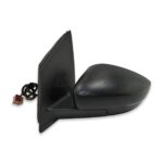 VW Polo 6R (09 - 16) Left Side Manual Door Mirror 6R2857501E Grained Matte Black