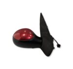 Peugeot 206 (04-09) RH Right Side Electric Heated Door Mirror 96480961XT Met Red