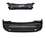Genuine Mini Cooper F56 Complete Rear Bumper in Midnight Black 4 Parking Sens