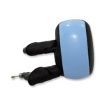 Fiat Doblo MK1 (2001-2010) Left Side Manual Adjustable Door Mirror White-Blue