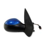 Peugeot 206 SW Hatch (04-09) Right Side Electric Door Mirror 96480961XT Met Blue
