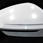 5LB857538A Skoda Enyaq Electric LHD Right Side Wing Mirror Cover Moon White Met