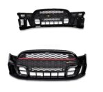 Mini F56 LCi2 John Cooper Works JCW Long Pack 21-23 Front Bumper Midnight Black2