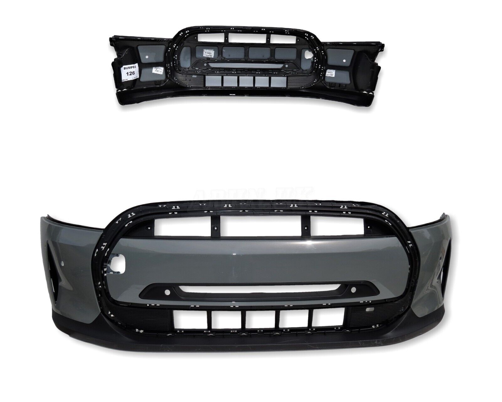 Mini One Hatchback F56 LCi2 Genuine Front Short Bare Bumper Moonwalk Grey Parts Main Image Mini One Hatchback F56 LCi2 Genuine Front Short Bare Bumper Moonwalk Grey Parts - Image 1