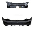 Mini Cooper JCW F56 LCi2 Rear Bumper & Diffuser Midnight Black 2 PDC & Fog Holes