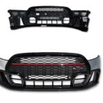 Mini Mini JCW F56 F57 LCi2 Complete Front Bumper Midnight Nanuq White 4 PDC*