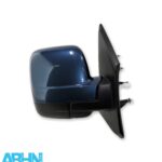 Vauxhall Vivaro Trafic (14-19) Right Side Manual Folding Wing Mirror Met Blue