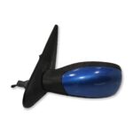 Peugeot 306 (1993-2002) Left Side Manual Adjustable Door Mirror Metallic Blue